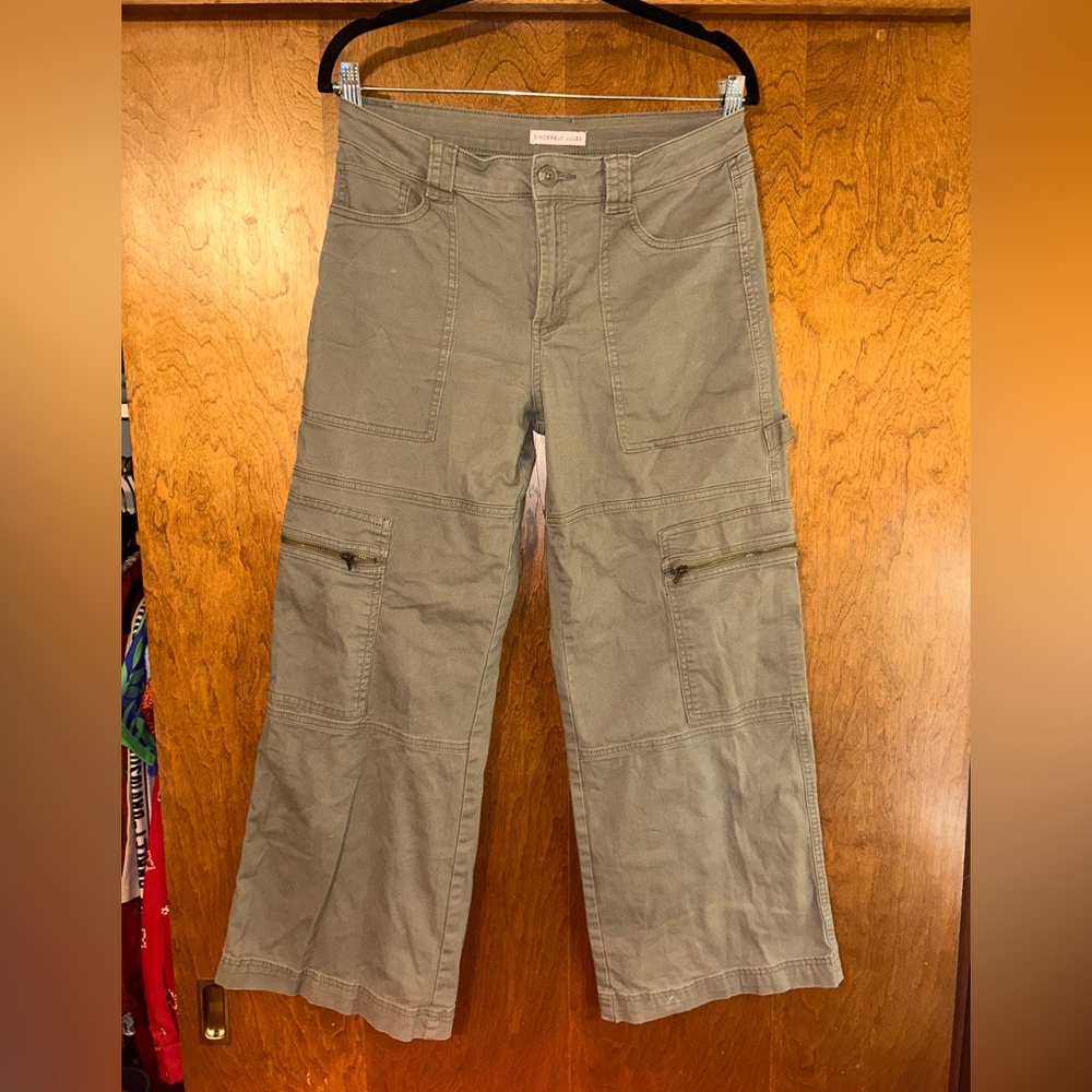 Sincerely Jules Olive Cargo Pants